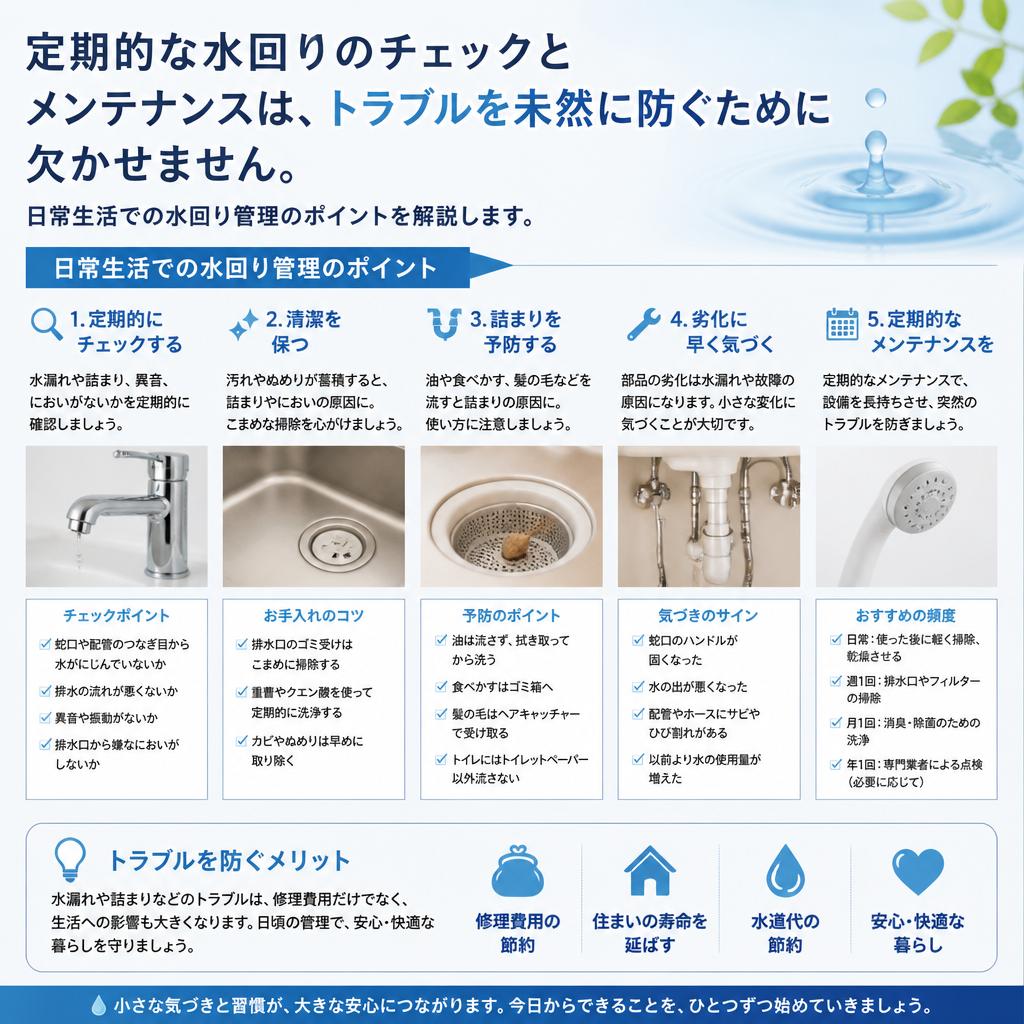水回り管理の重要性と予防策