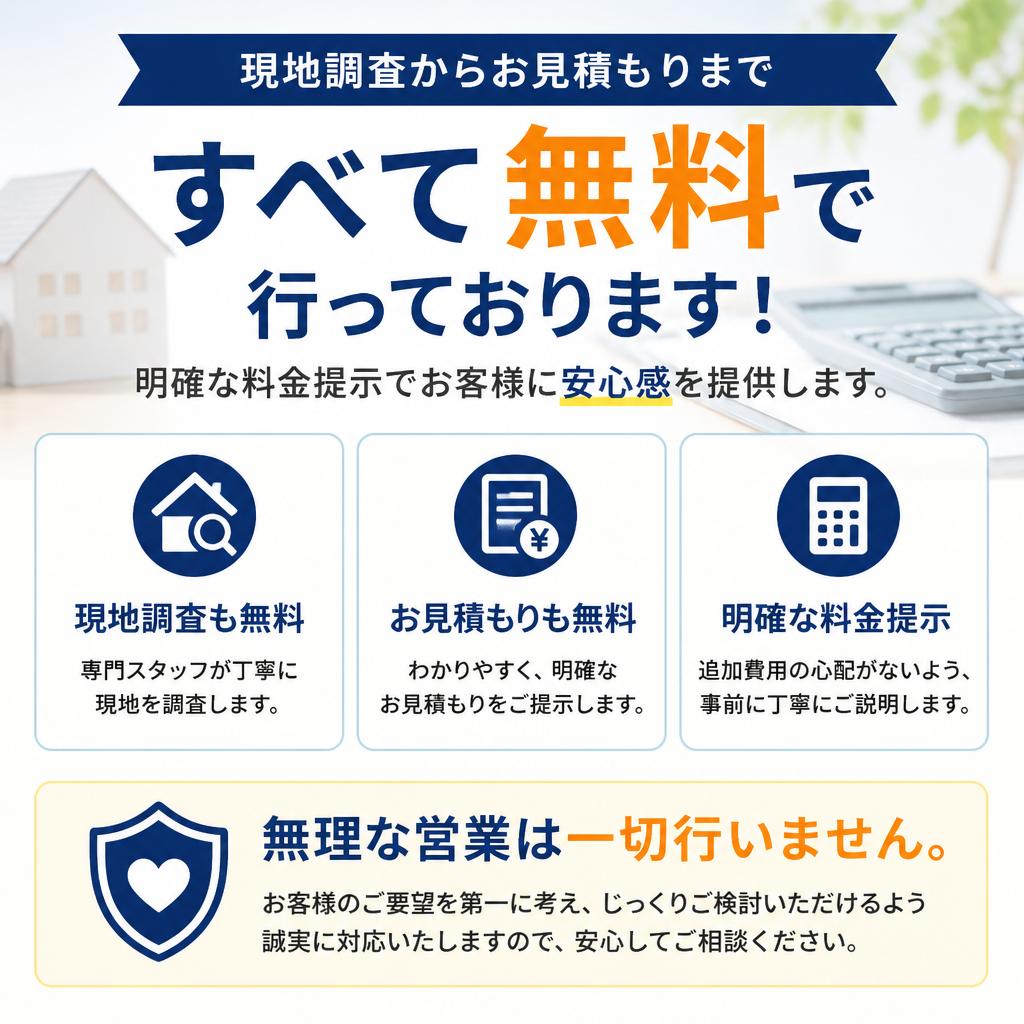 無料見積もりで安心を提供
