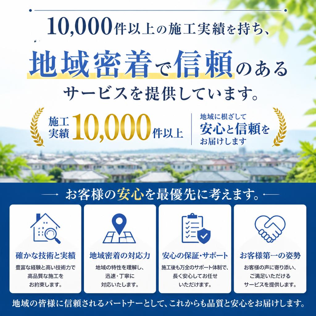 実績と信頼