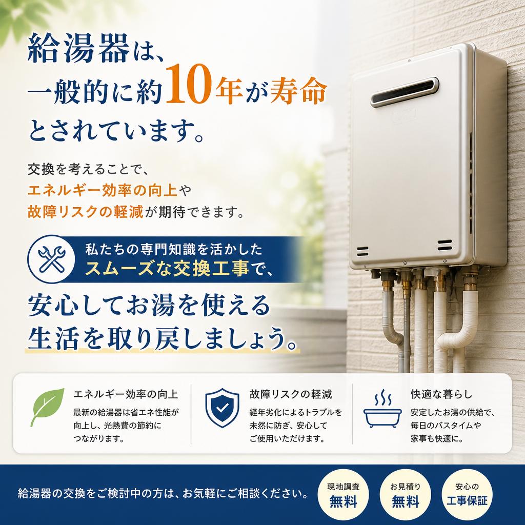 給湯器交換のメリット