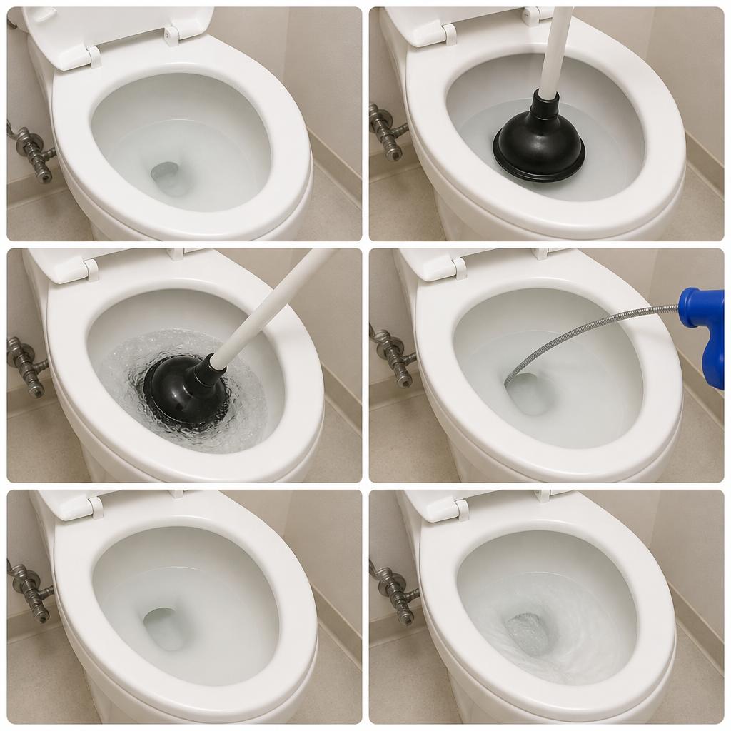 トイレつまりの修理プロセス