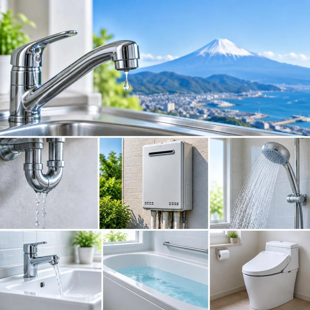 小さな水漏れも、給湯器の不調も。蛇口交換から設置まで、静岡の水回りを確かな施工で安心に。
