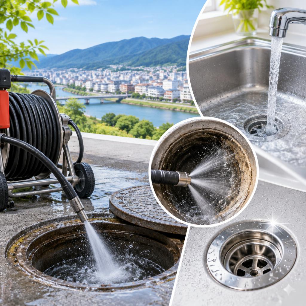 藤枝市の排水管洗浄は22,000円から。悪臭・詰まりをすっきり解消し、毎日の水回りに安心を。