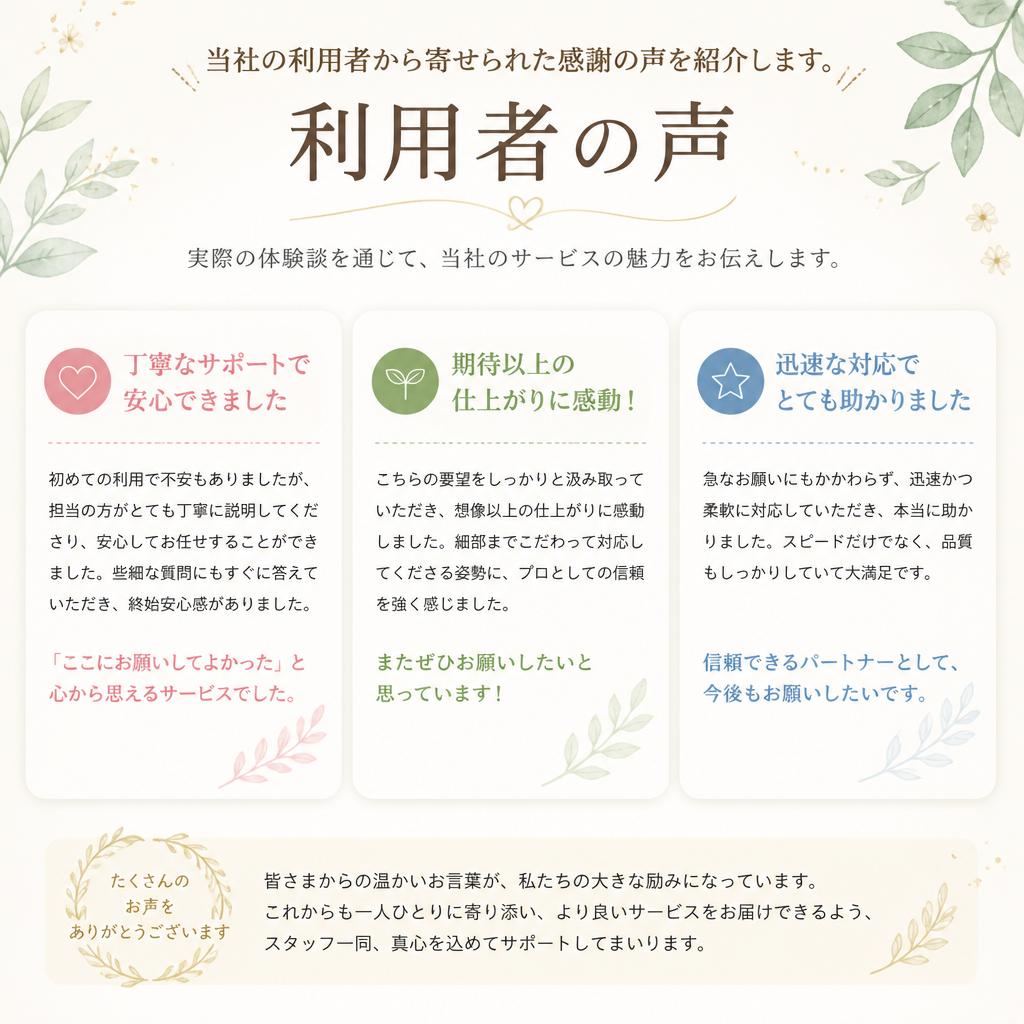 お客様の声