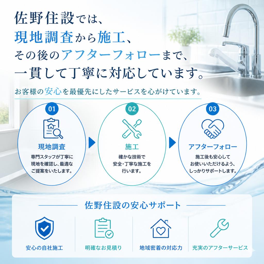 安心の施工プロセス