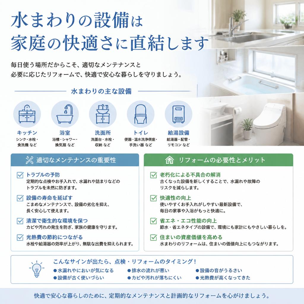 2. 水まわりの重要性