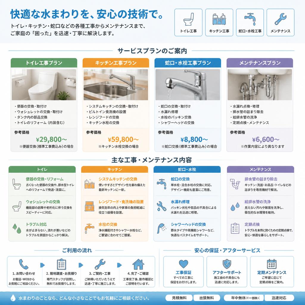 4. トータル水まわり改善プランの内容