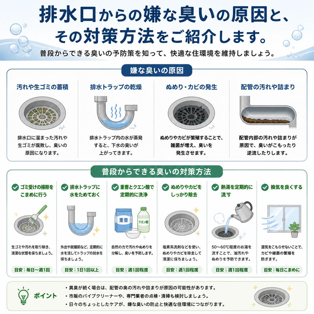 3. 悩ましい水回りの臭い対策