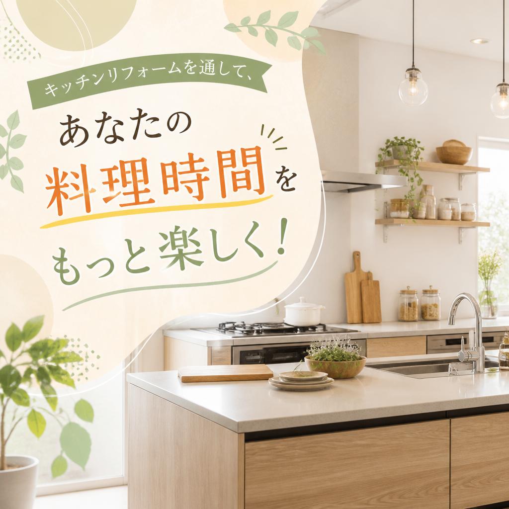 「キッチンリフォームを通して、あなたの料理時間をもっと楽しく！」