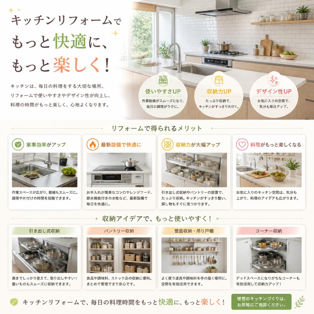 2. キッチンリフォームの魅力