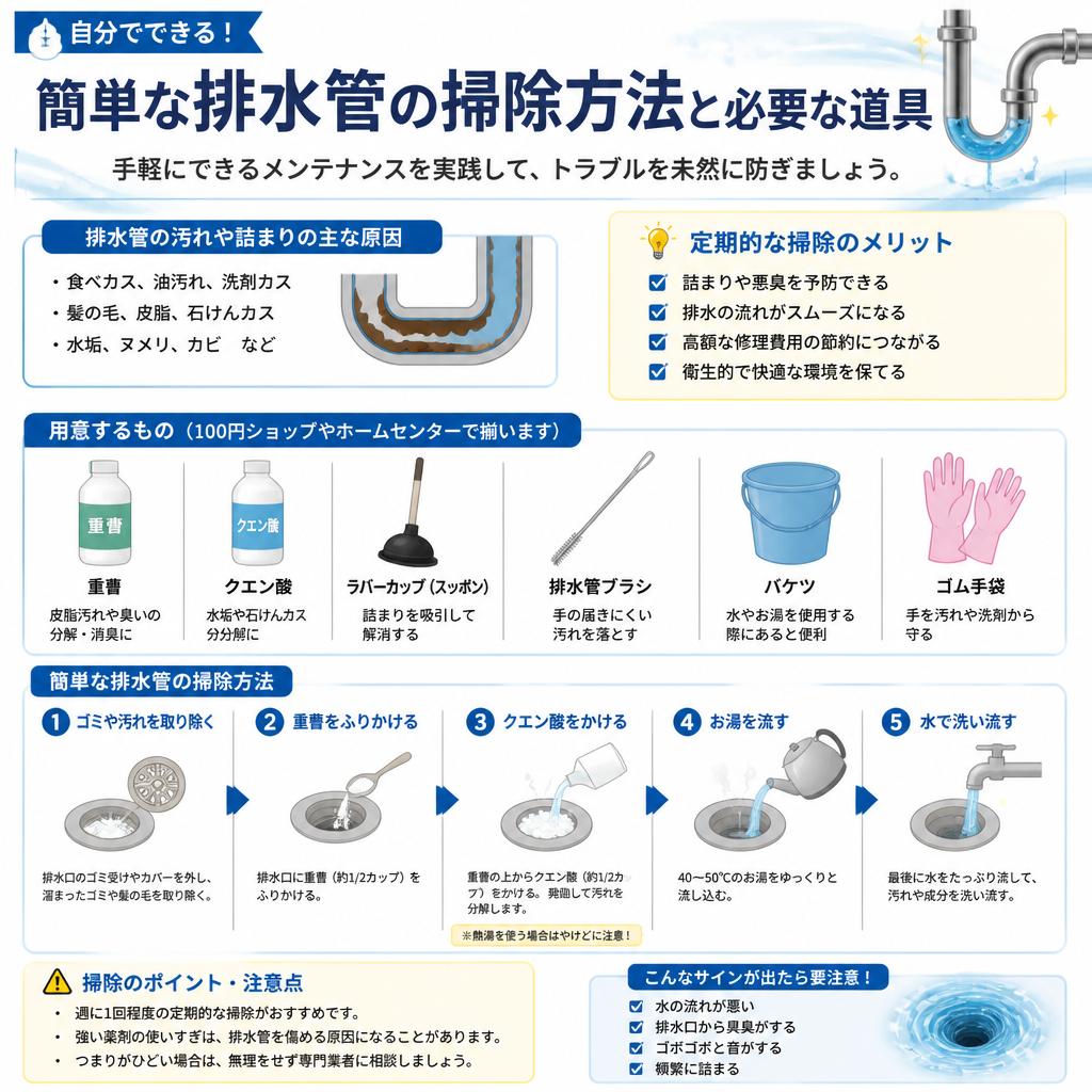 簡単な掃除方法と道具