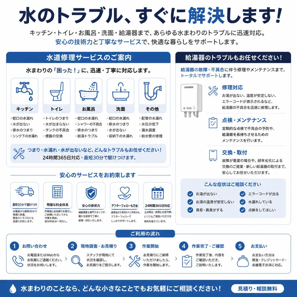 5. 水道修理サービスの充実
