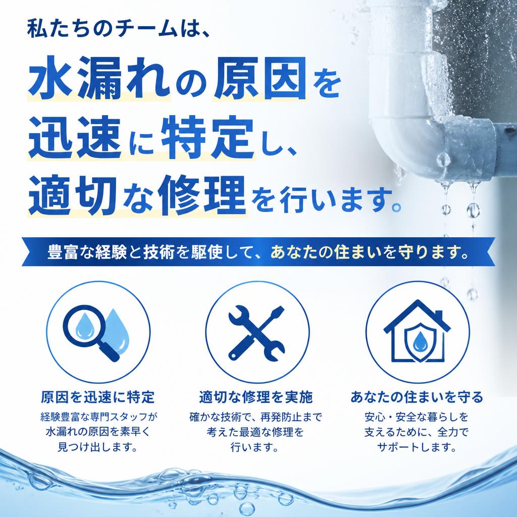専門業者が行う水漏れ修理