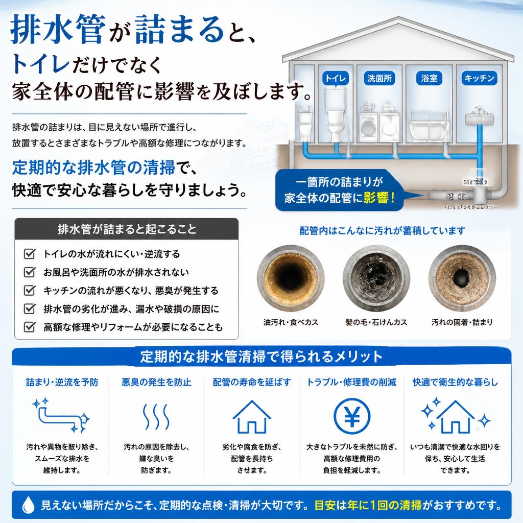 排水管の清掃が重要な理由
