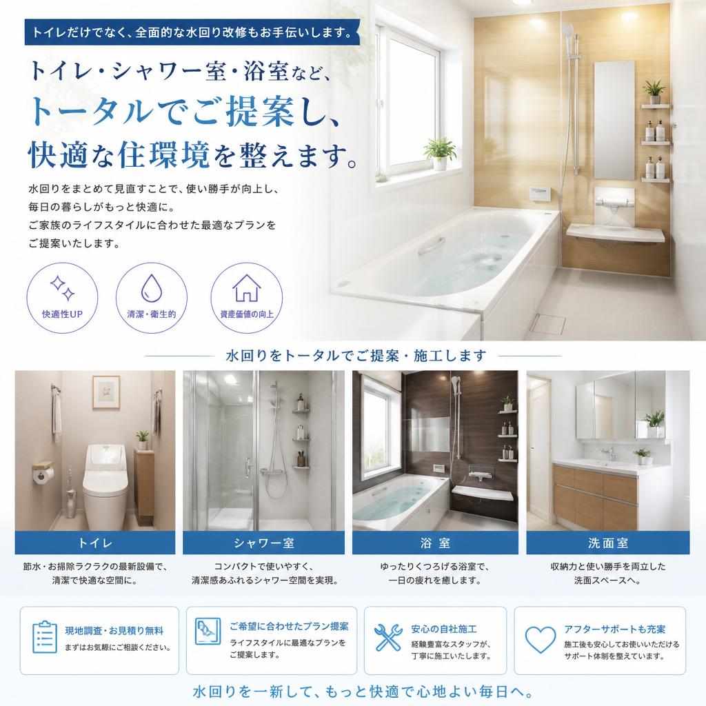4. 水回り改修のトータルサポート