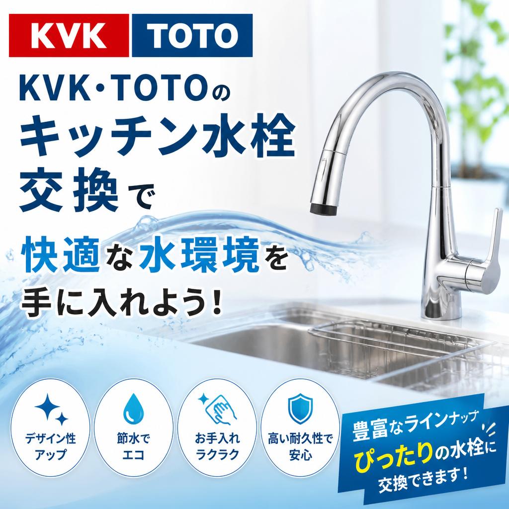 「KVK・TOTOのキッチン水栓交換で快適な水環境を手に入れよう！」