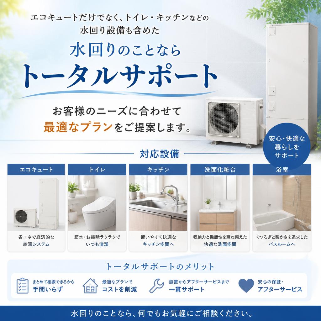 住宅設備のトータルサポート