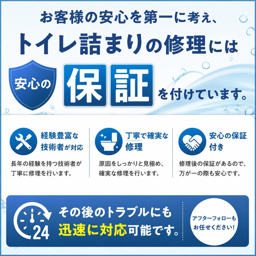 安心の保証と確かな技術