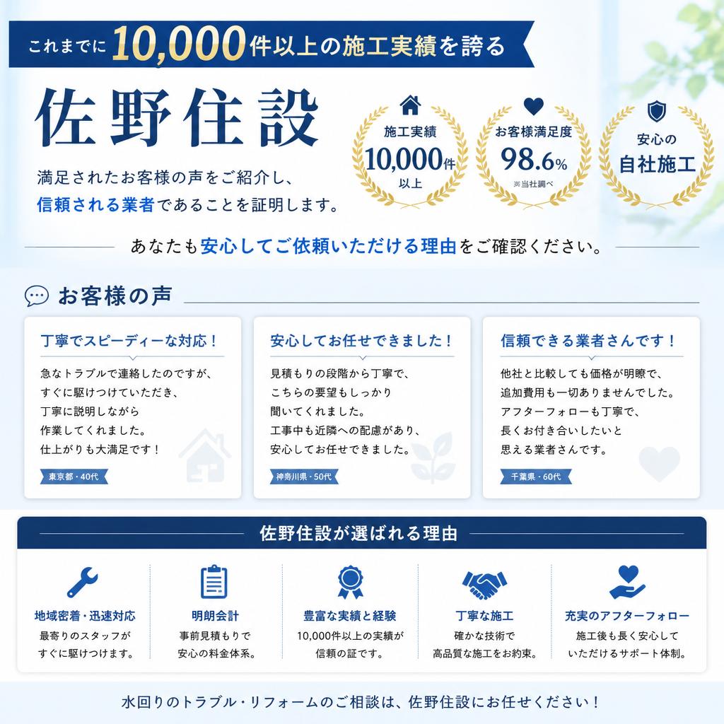 お客様の声と実績