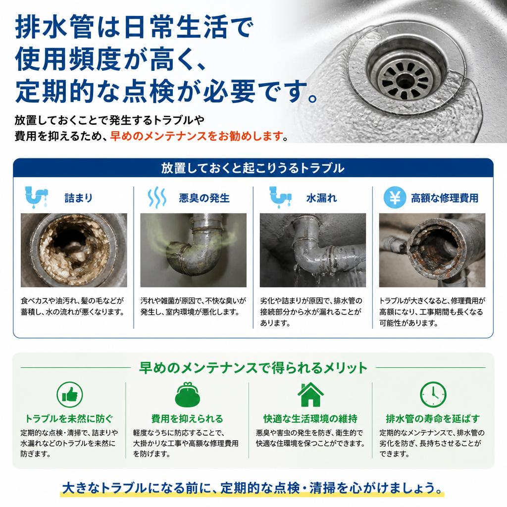 排水管メンテナンスの重要性