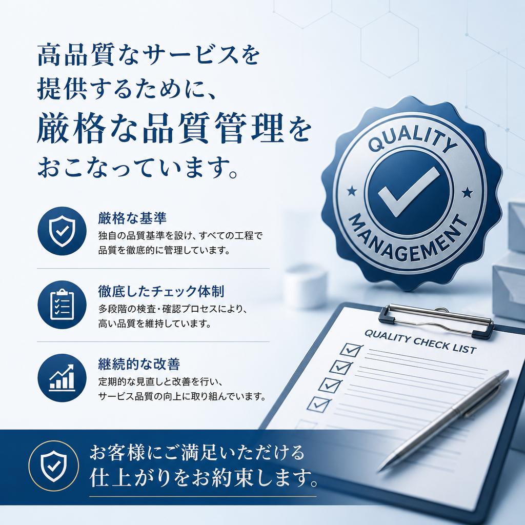 安心の品質管理