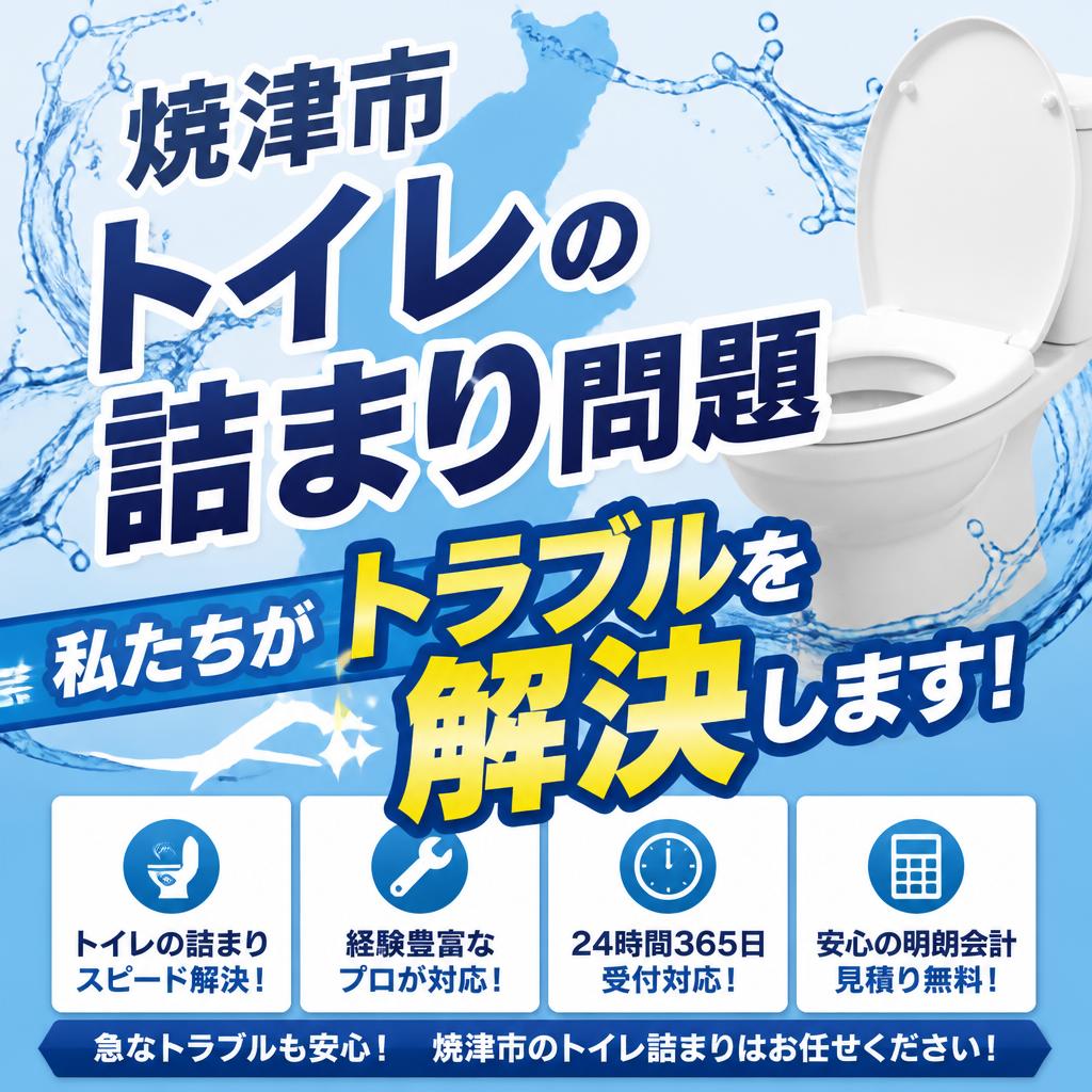 焼津市トイレの詰まり問題、私たちがトラブルを解決します！