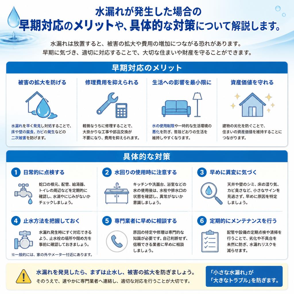 5. 水漏れトラブルの対策