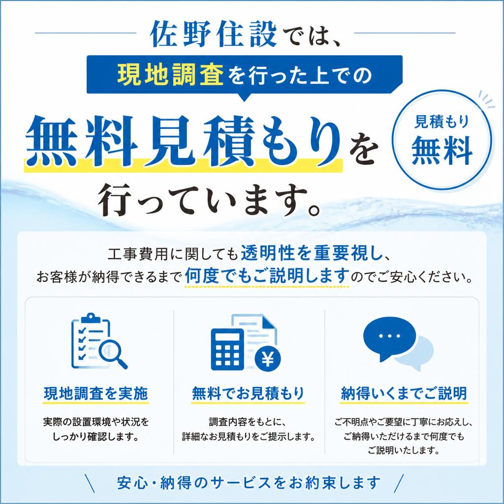 3. 無料見積もりで安心無用