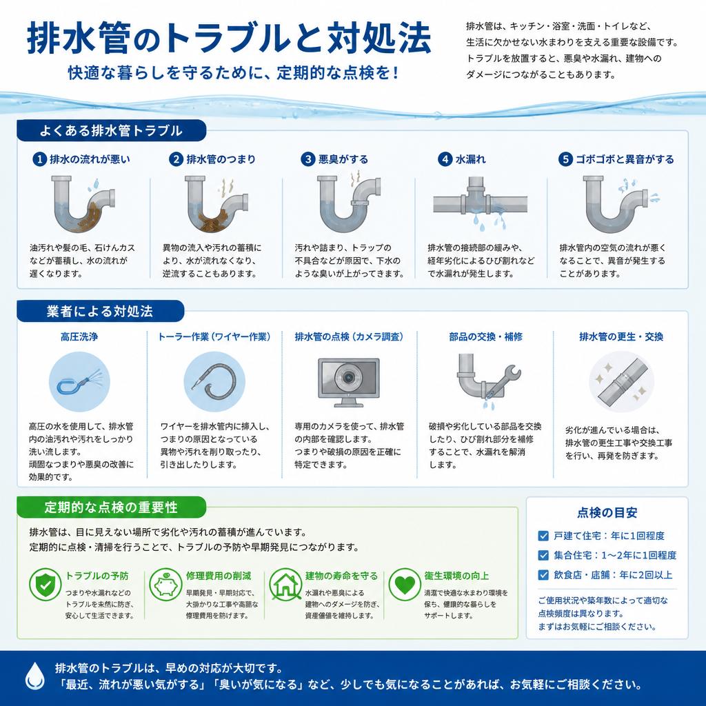 4. 排水管のトラブルと対処法
