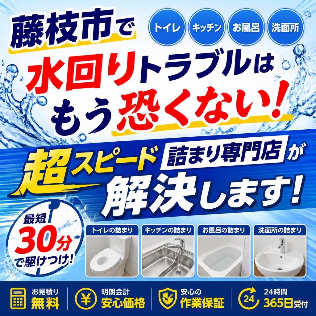 「詰まりの解決実績１万件以上！」口コミ高評価の詰まり専門店