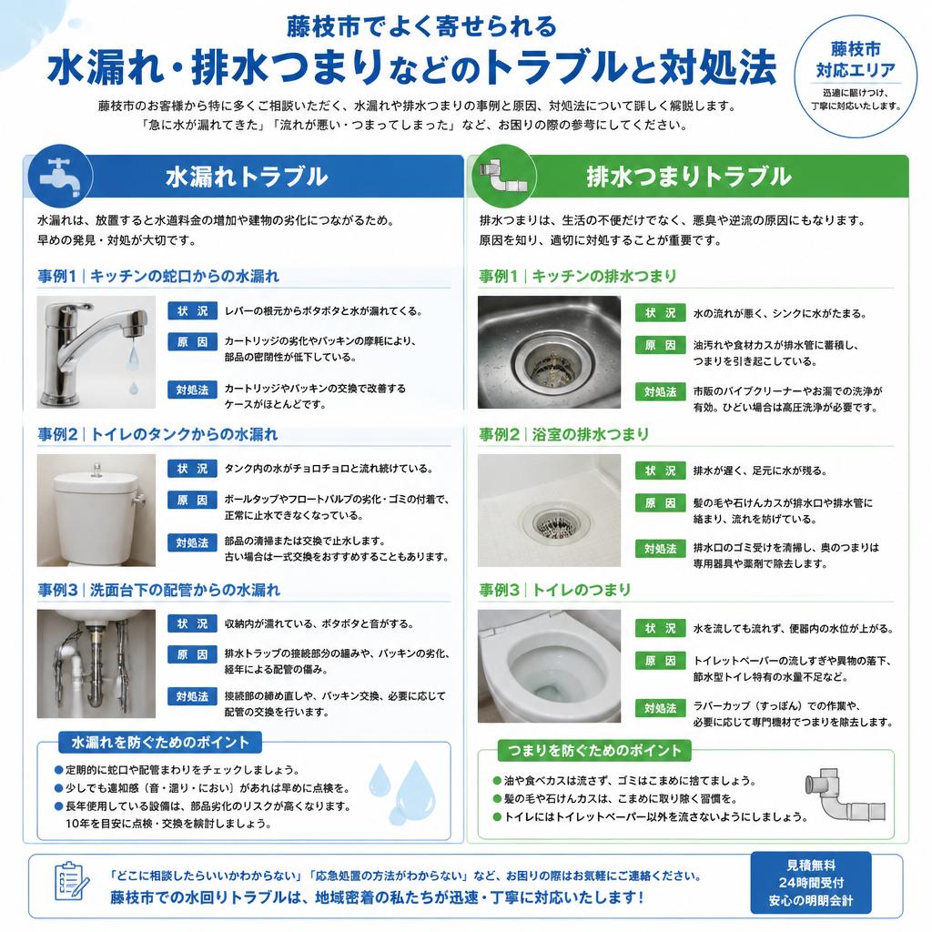 よくある水回りの悩み