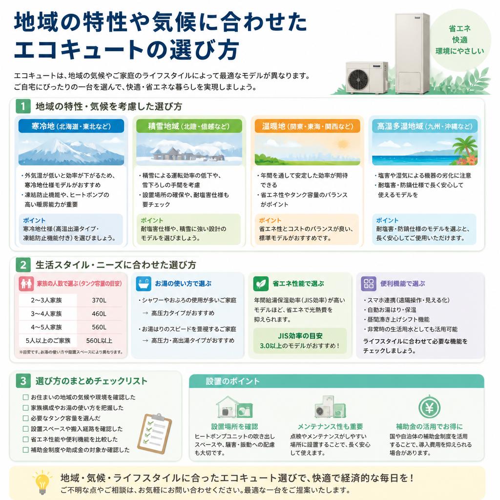 焼津・藤枝市に最適なエコキュートの選び方