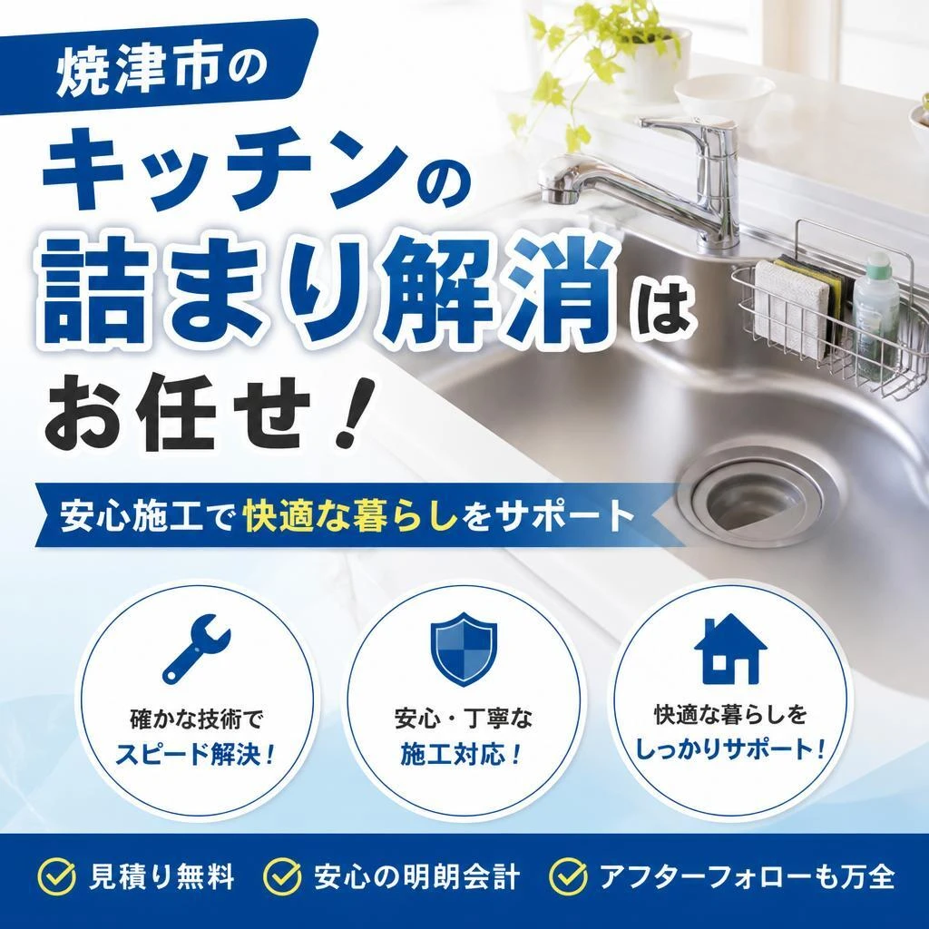 「焼津市のキッチンの詰まり解消はお任せ！安心施工で快適な暮らしをサポート」