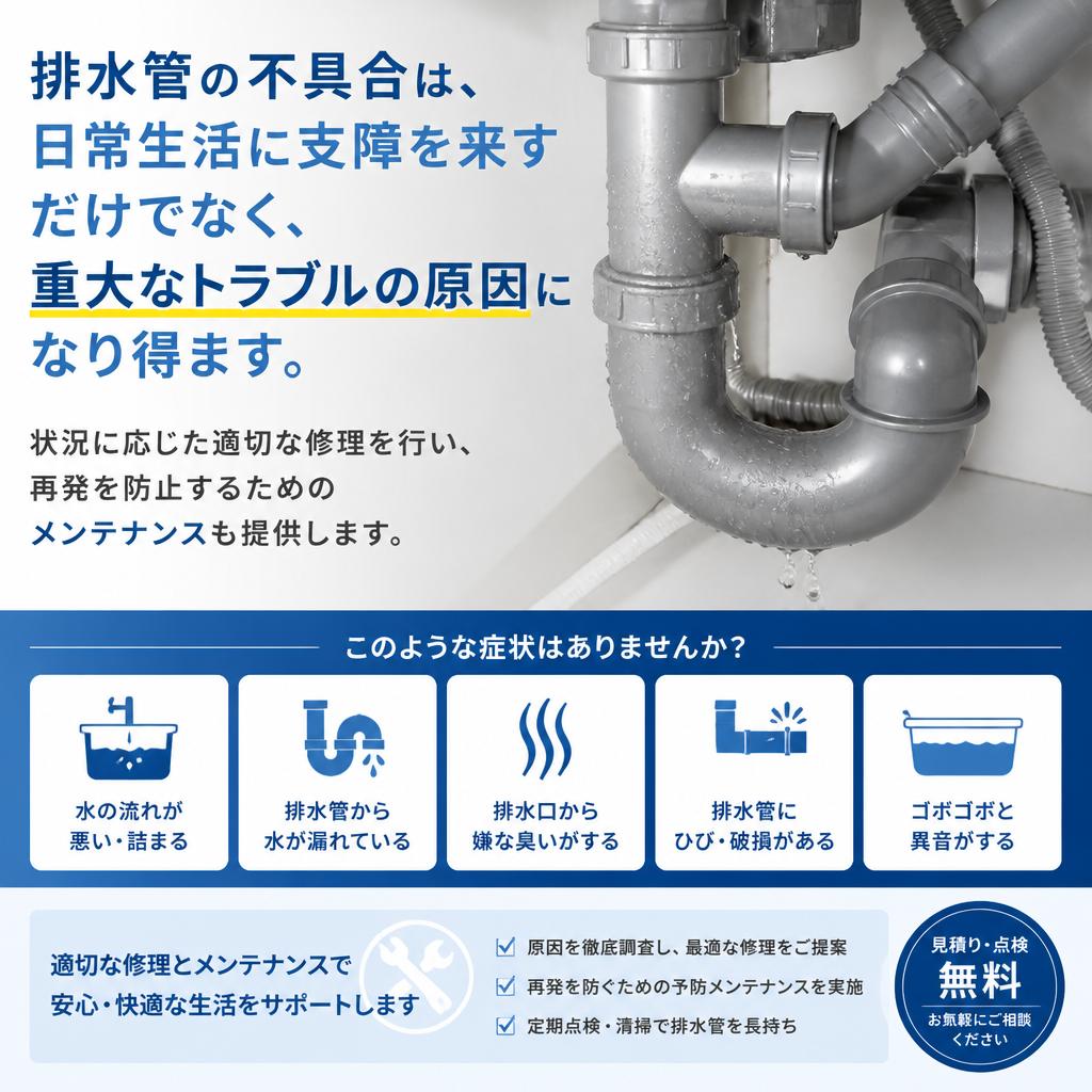 排水管修理の重要性