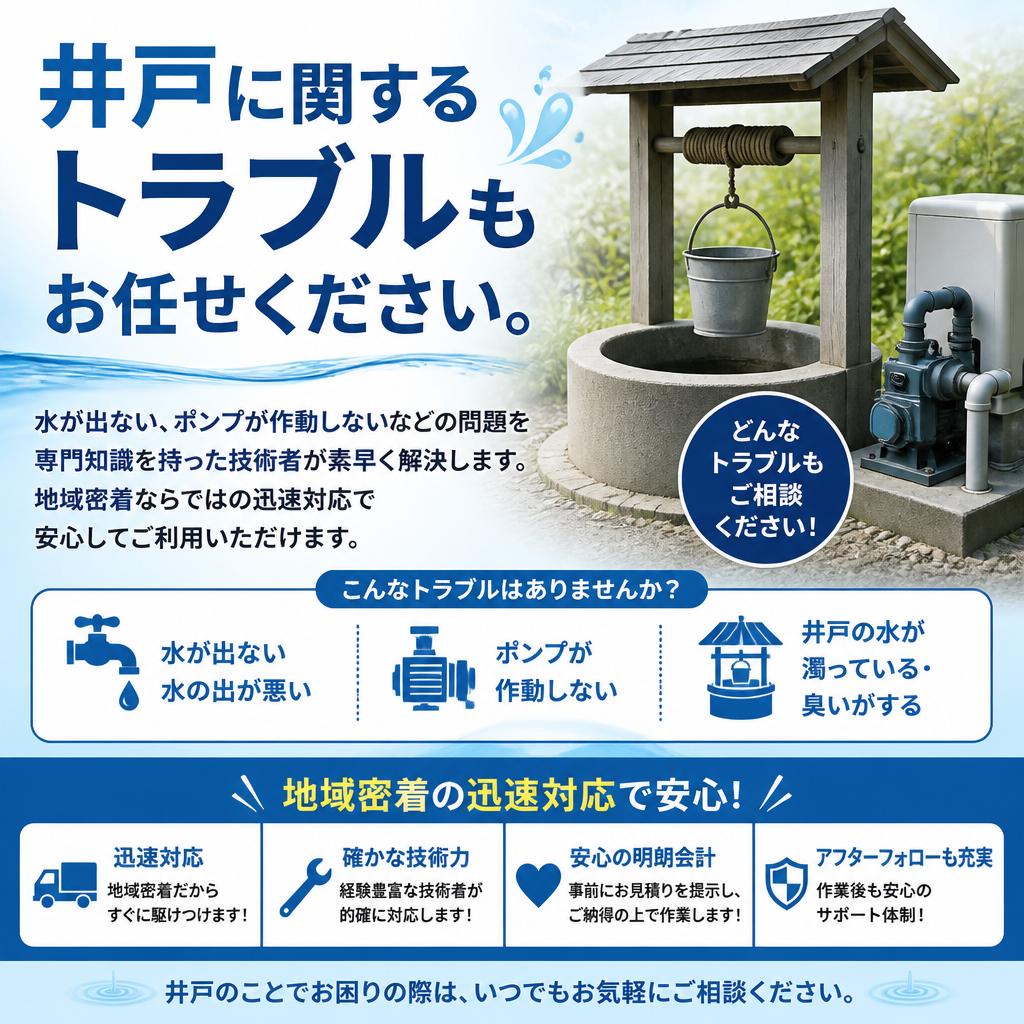 井戸トラブル｜迅速解決で安心を提供
