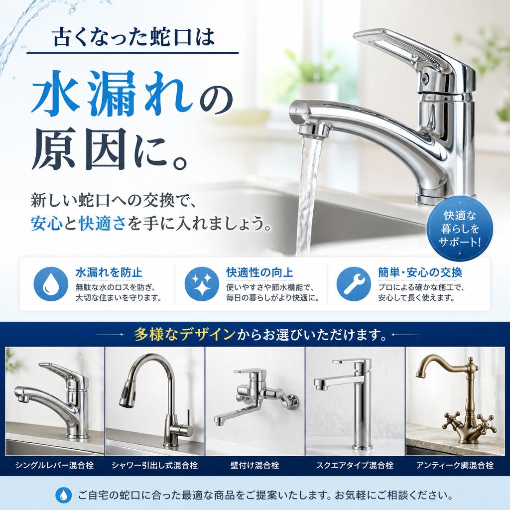 蛇口交換で安心感を