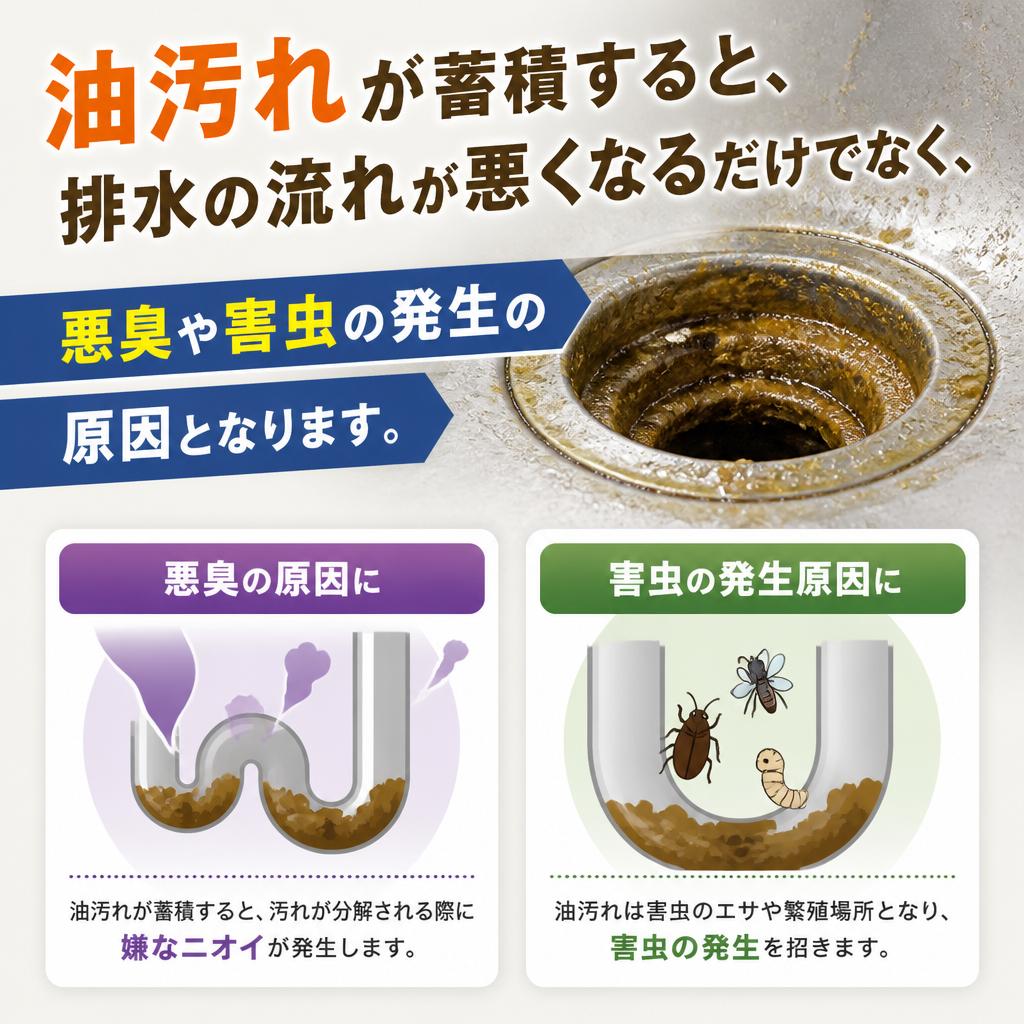 2. 油汚れの蓄積がもたらす影響