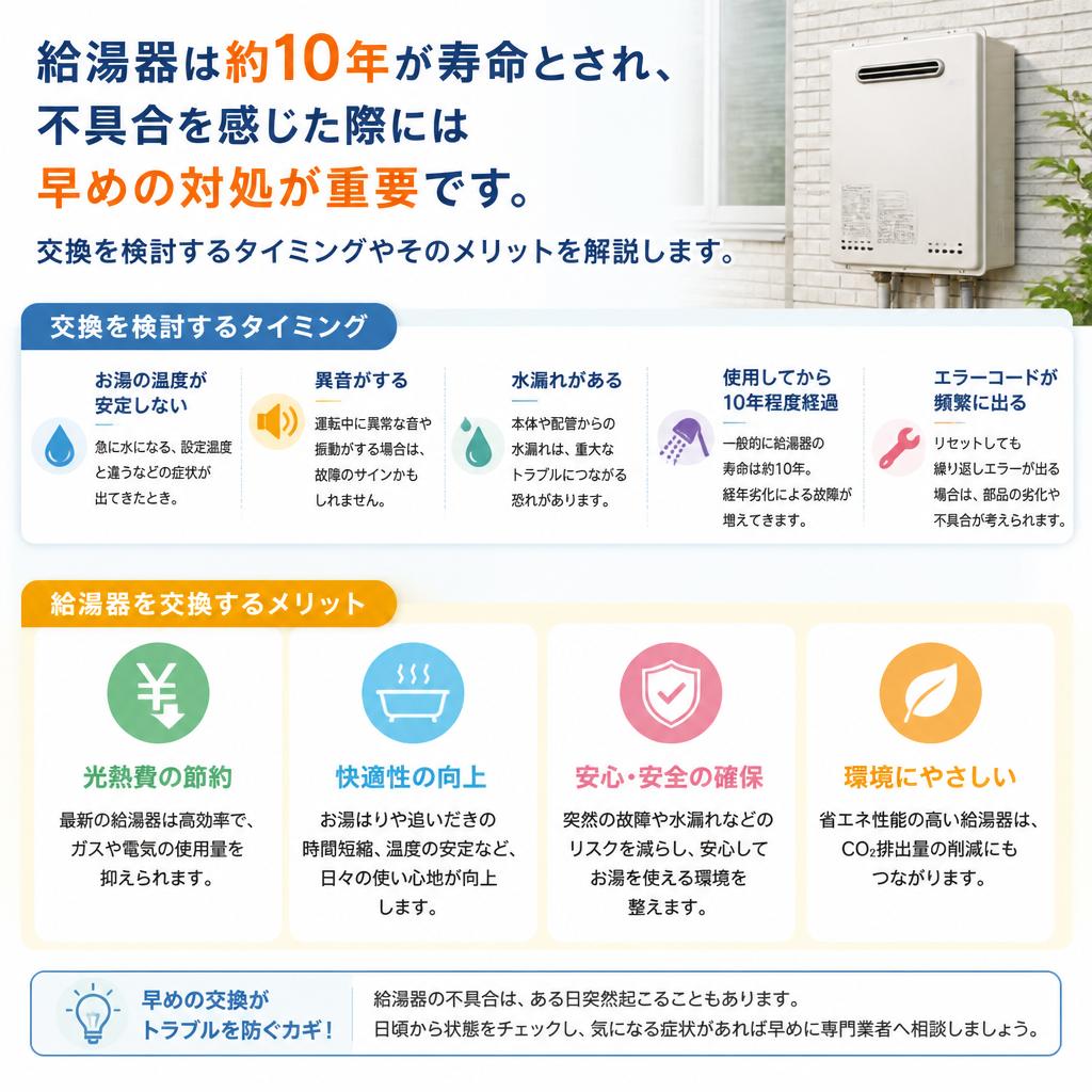 給湯器交換の重要性