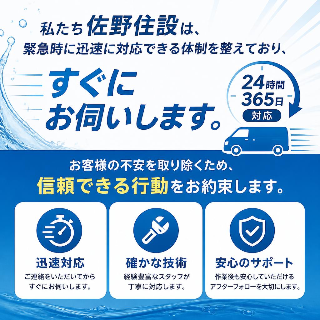 迅速な対応で安心