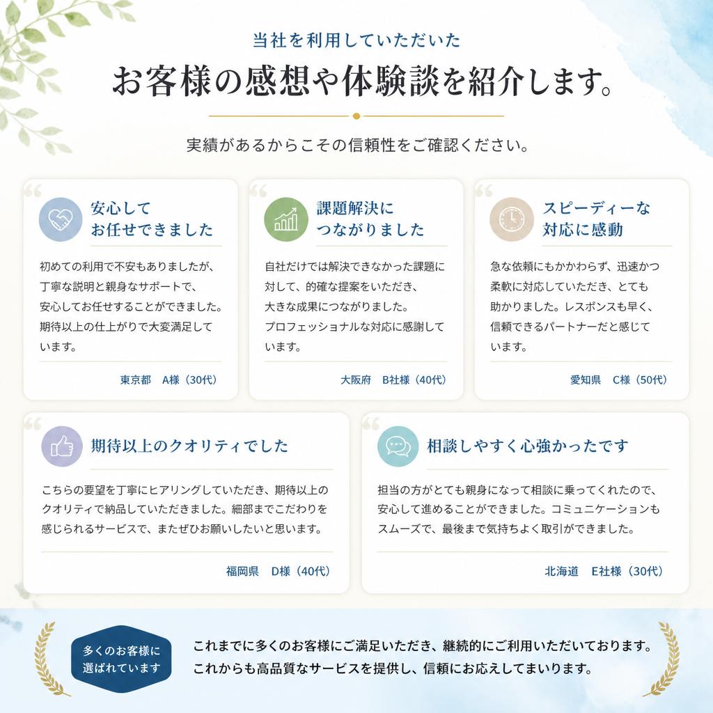 お客様の声