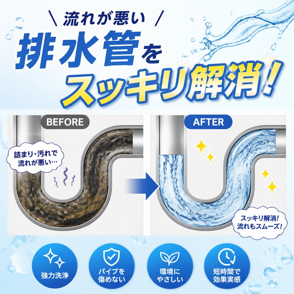 詰まってないけど流れが悪い…安心価格と信頼施工の佐野住設で排水管クリーニングしませんか？