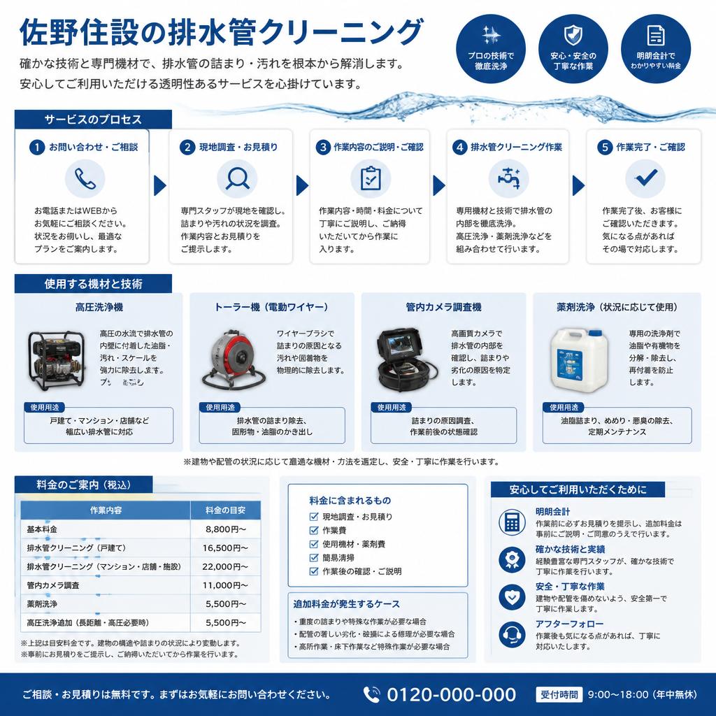 配管清掃サービスの特長