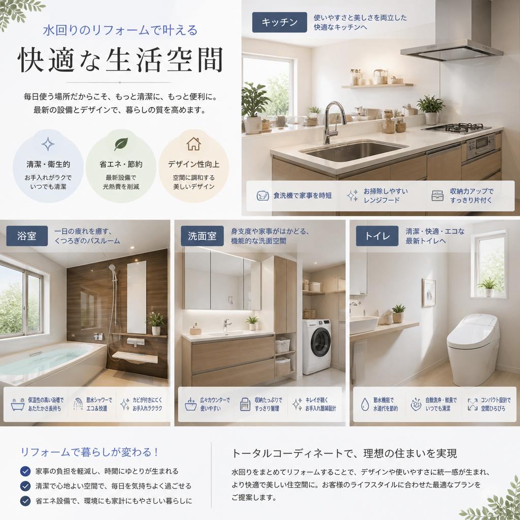 リフォームで暮らしを快適に！